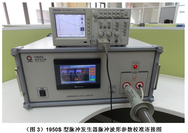 1950S 型脉冲发生器脉冲波形参数校准连接图